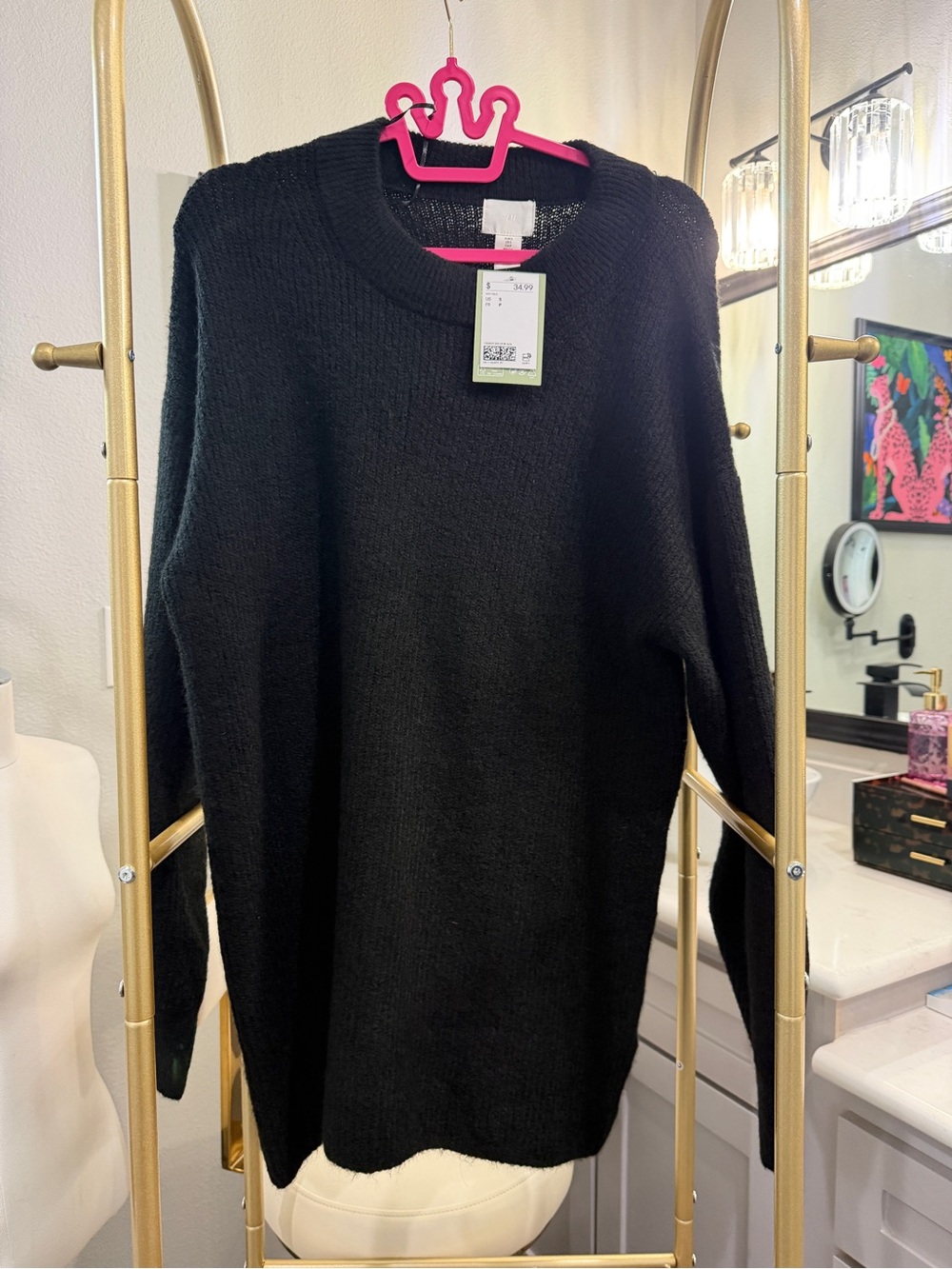 H&M Black Crewneck Women's Sweater